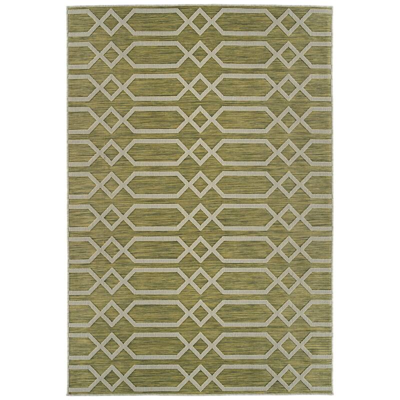 Kaleen Cove Collection Indoor Outdoor Polypropylene Area Rug - 2' X 6'
