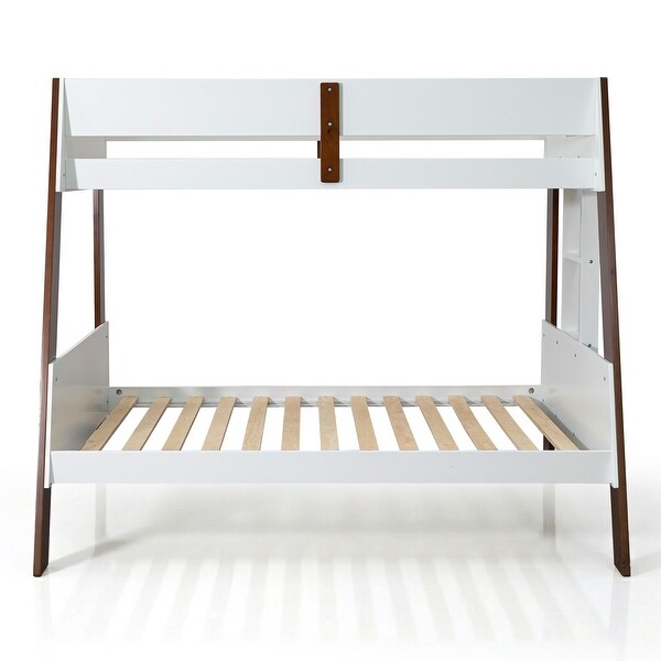 Furniture of America Zylen Twin Over Full Bunk Bed - Bed Bath