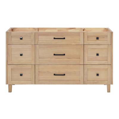 Ariel B60-BC Monroe 60" Double Free Standing Vanity Cabinet Only