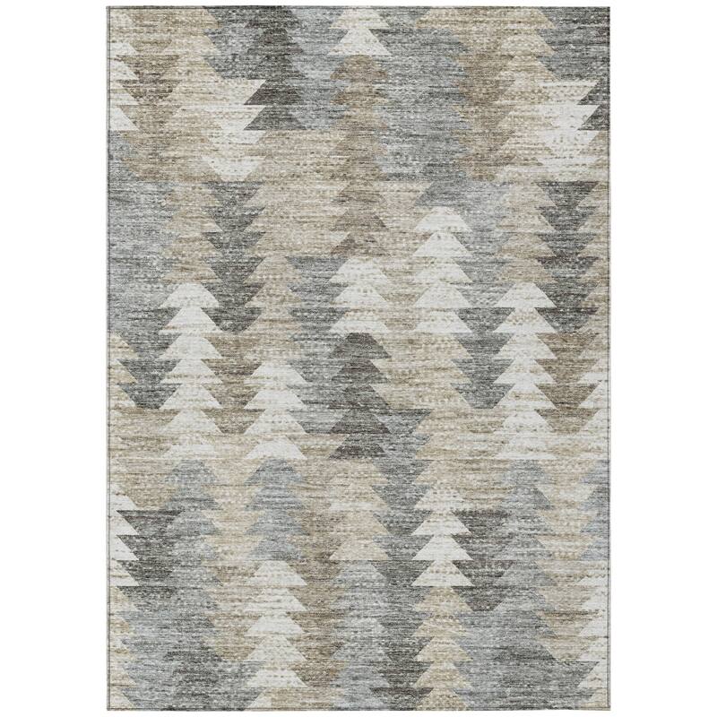 Machine Washable Indoor/ Outdoor Chantille Modern Moroccan Boho Rug