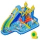preview thumbnail 1 of 8, Costway Inflatable Water Slide Park with Slide, Jumping Area, Splash - w/ 680W Blower Blue+Navy+Yellow - w/ 680W Blower - Kids