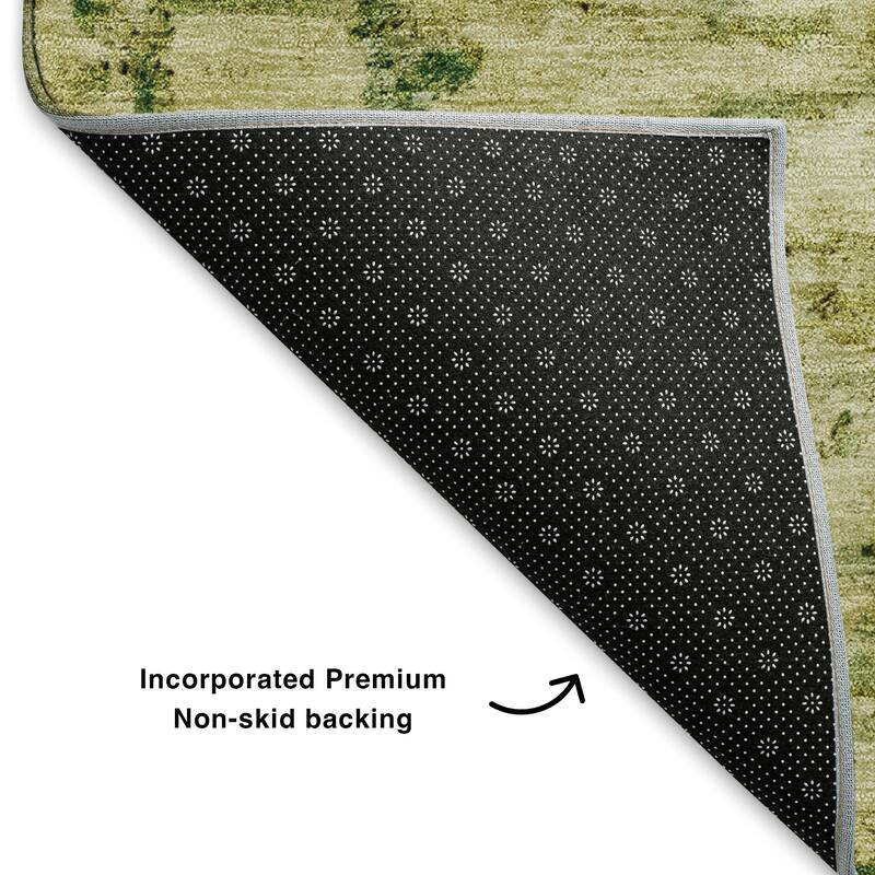 Premium Washable Super Soft Solid Abstract Mayfield Rug