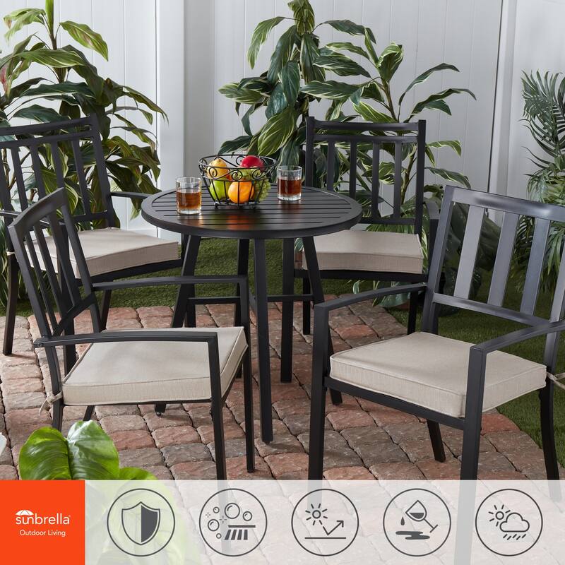 Sunbrella Indoor/ Outdoor 17-inch Square Corded Chair Pad