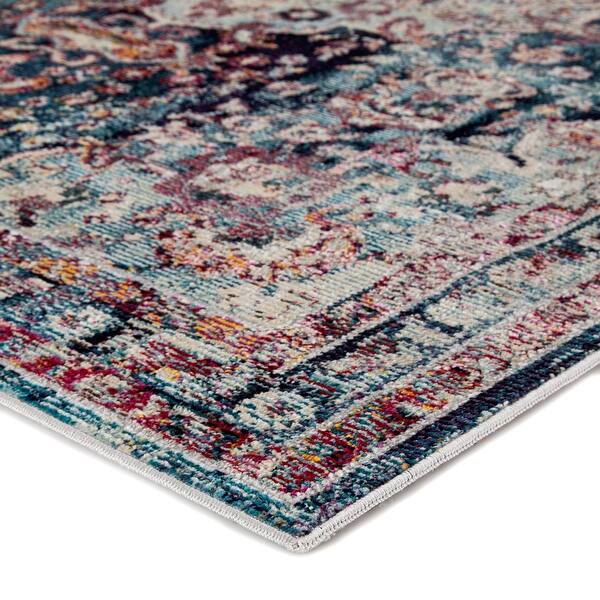 Shop The Curated Nomad Willard Medallion Teal Area Rug On Sale Overstock 23554198