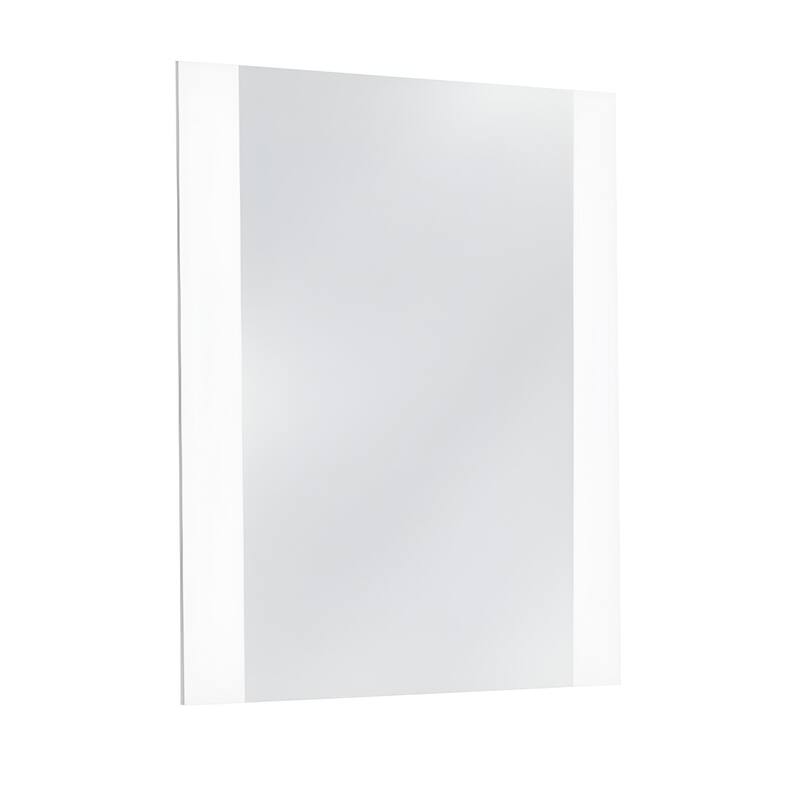 HomeRoots 41" White Framed Mounted Dresser Mirror - 39' X '41' X '1