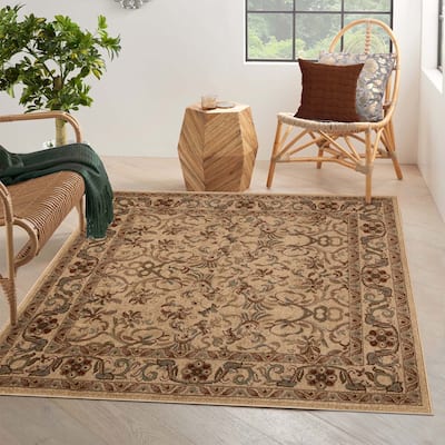 Superior Heritage Traditional Floral Scroll Indoor Area Rug