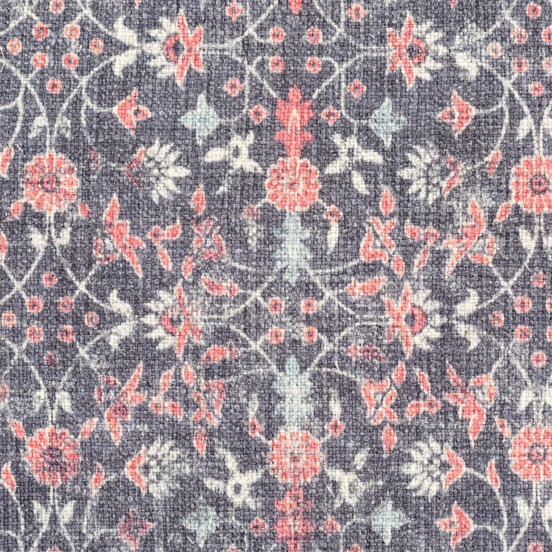 Artistic Weavers Millie Printed Floral Damask Cotton Lumbar Throw Pillow