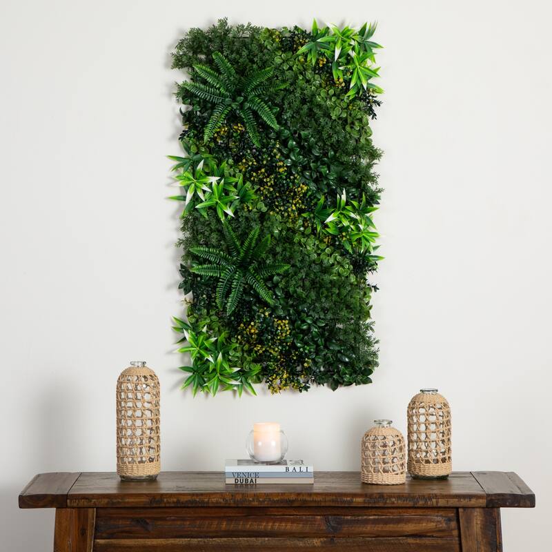 Hawaiian Islands Artificial Living Wall Panel - 40" - Green