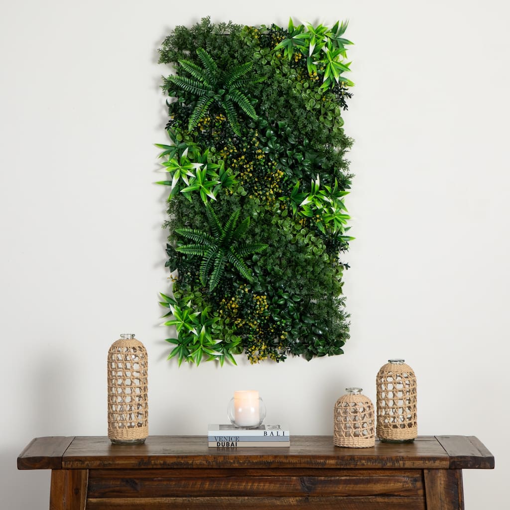 Hawaiian Islands Artificial Living Wall Panel - 40" - Green