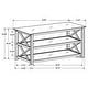 preview thumbnail 3 of 2, Rachelle 2-shelf Wood Entryway Console Table Deep Merlot