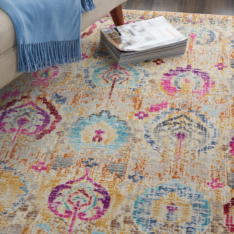 Nourison Vintage Kashan Persian Medallion Area Rug