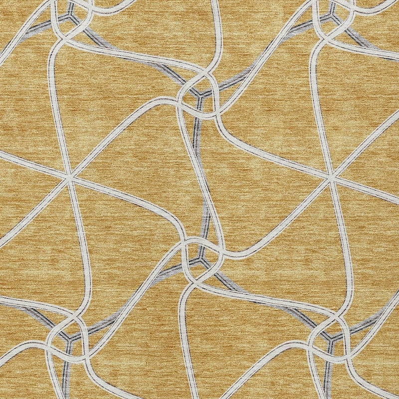HomeRoots Geometric Contemporary Rectangle Outdoor Rug