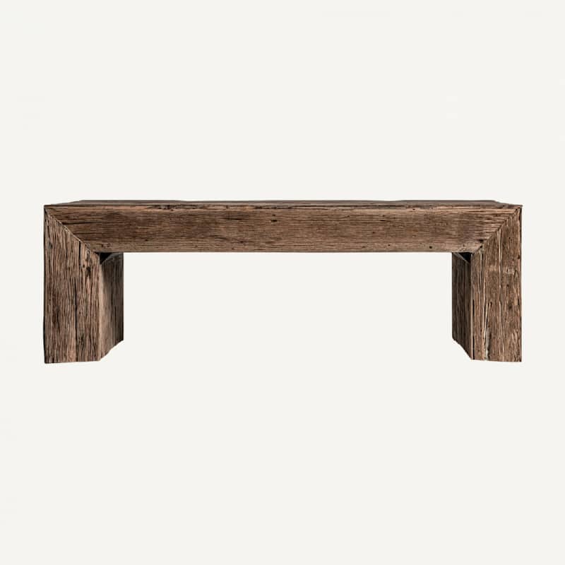 Rectangular Wooden Coffee Table - 48" - Brown