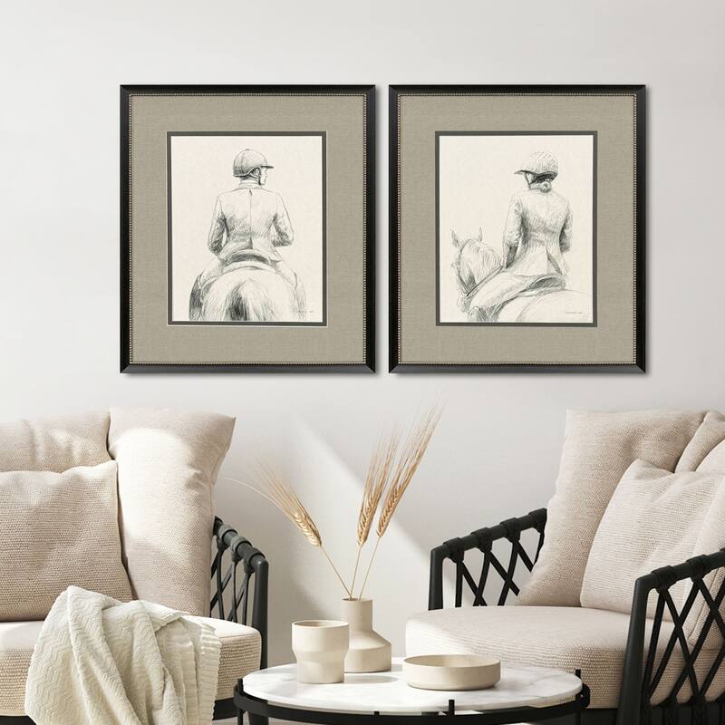 Paragon English Rider Framed Art - Set of 2 - 2-piece Set