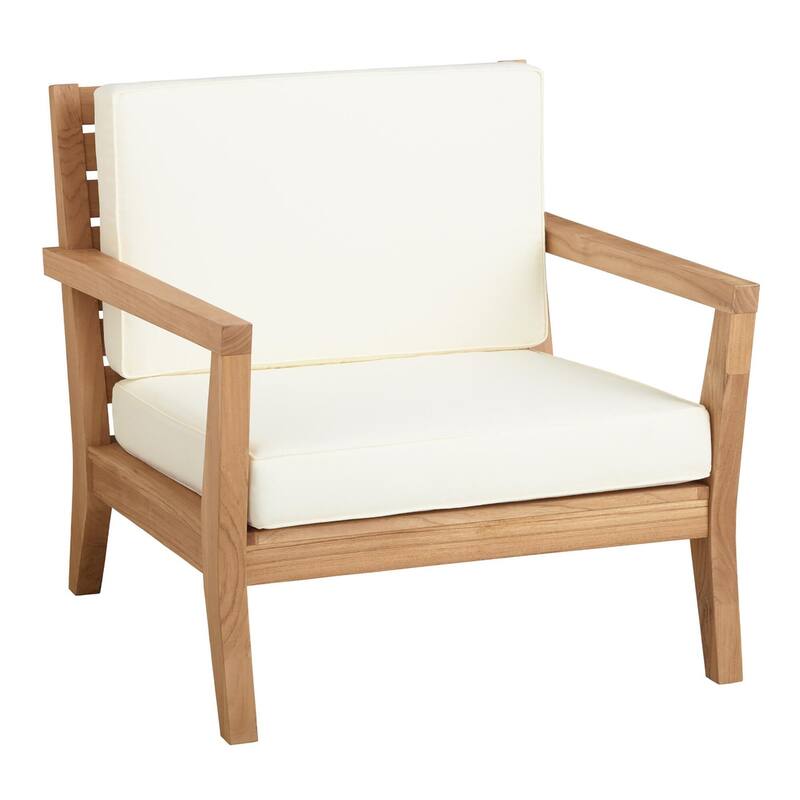 Clermont Outdoor Solid Teak Wood 5 Piece Patio Conversation Set