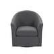 preview thumbnail 65 of 92, Modern Upholstered Swivel Barrel Chair Living Room Accent Chair