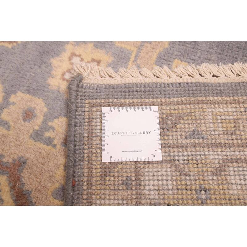 ECARPETGALLERY Hand-knotted Royal Oushak Grey Wool Rug - 6'1 x 8'9