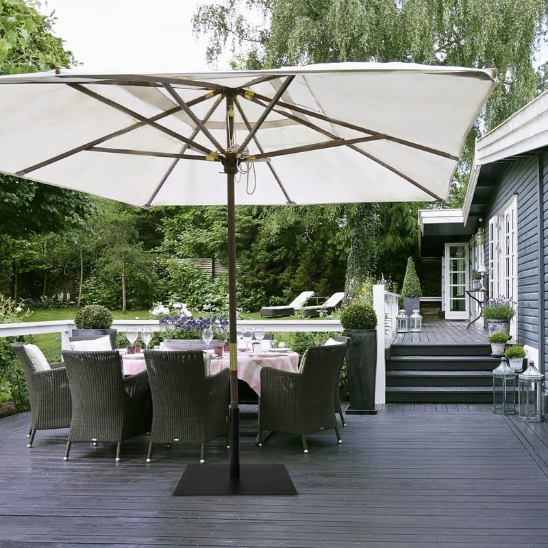 38.5lb Stainless Steel Square Umbrella Base Stand - 24.5"