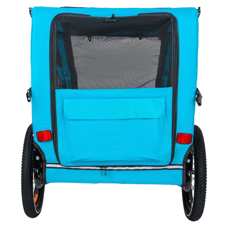 Pet Bike Trailer Dog Cart for Bicycle,Suitable for Small and Medium Pets, Easy Folding Cart Frame, Non-Slip Floor