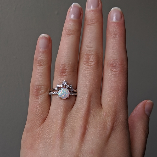 opal bridal set