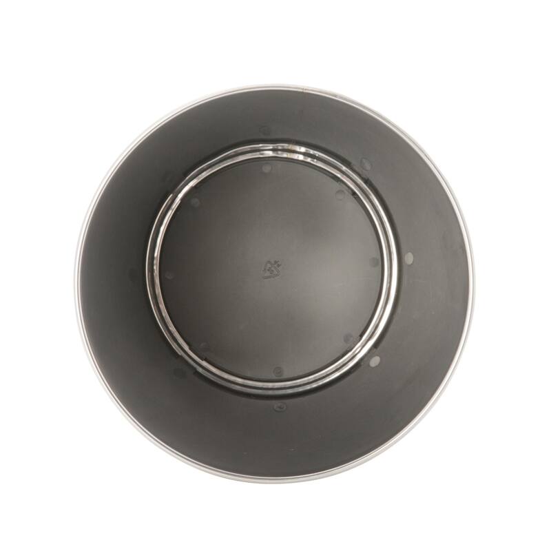 Bath Bliss Silver Stainless Steel Trash Can - 7.7" x 9.6"