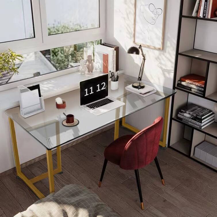 Homy Casa 55'' W Rectangular Transparency Dining Table