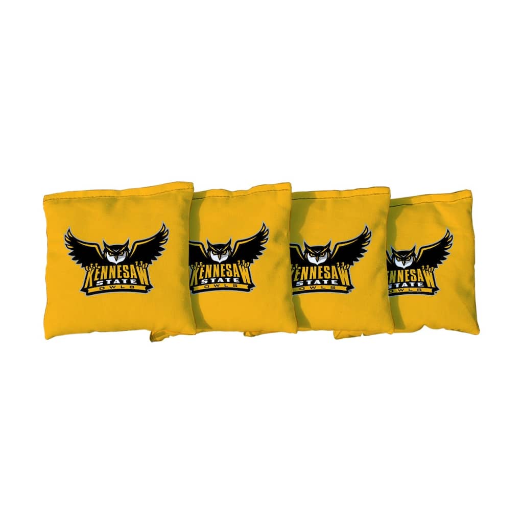 Kennesaw State Yellow Cornhole Bags