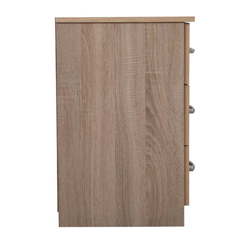 Boston 3-drawer Wooden Nightstand