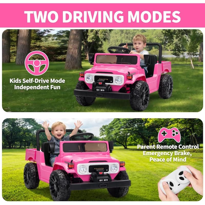 12V Licensed Toyota Electric Car Toy Ride on Truck for Best Kids Gift
