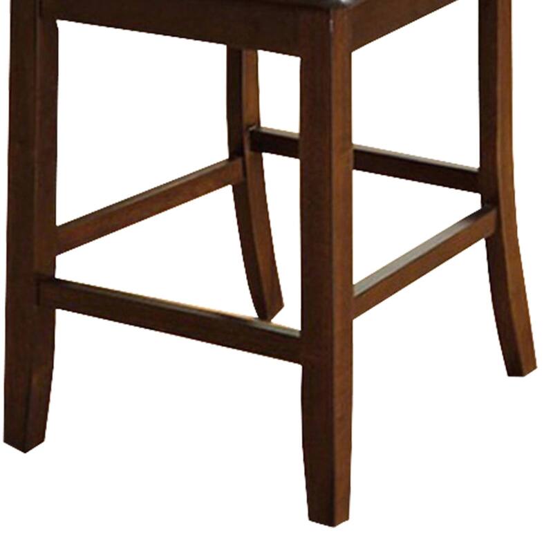 Townsend II Leatherette Parson Chair Counter Height Chair, Set Of 2 - 41 H x 20 W x 24 L Inches