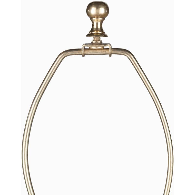 Mariya Emerald & Aqua Antiqued Glass Table Lamp