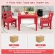 preview thumbnail 30 of 38, Costway 3PCS Kids Table & 2 Chairs Set Outdoor Heavy-Duty All-Weather - See Details