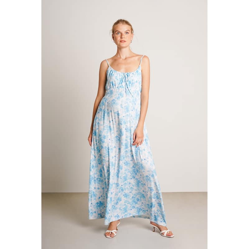Capri Dress - Small - Blue Floral