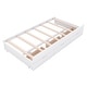 preview thumbnail 7 of 23, Twin Size Wooden LED Platform Bed with Trundle, with Storage Headboard, with Drawers