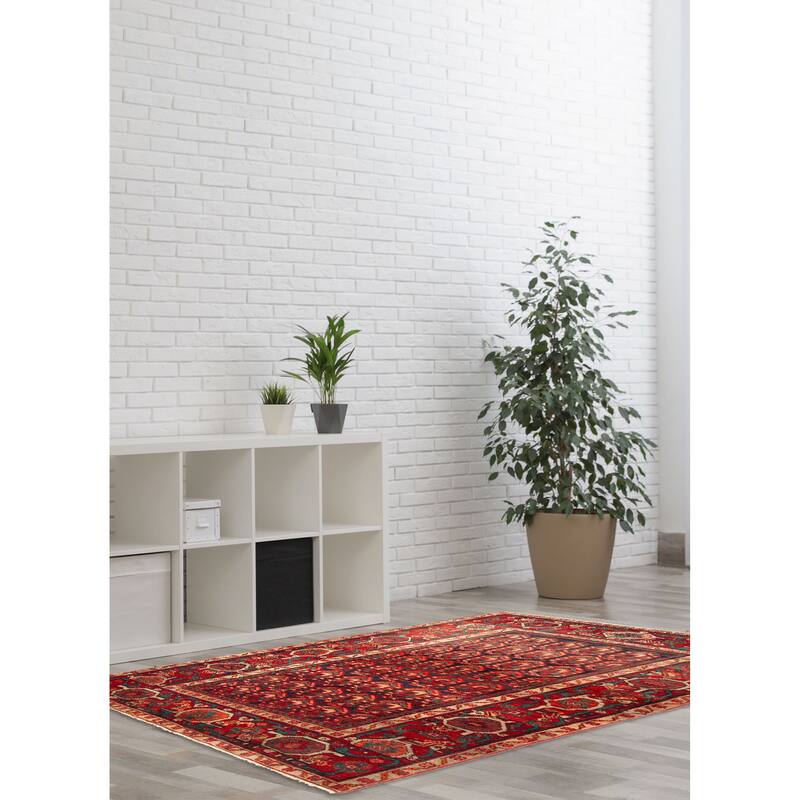 ECARPETGALLERY Hand-knotted Andelz Dark Navy Wool Rug - 4'6 x 7'6