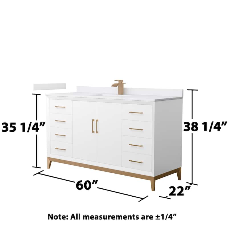 Wyndham Collection WCH818160S-VCA-UNSMXX Amici 60" Free Standing