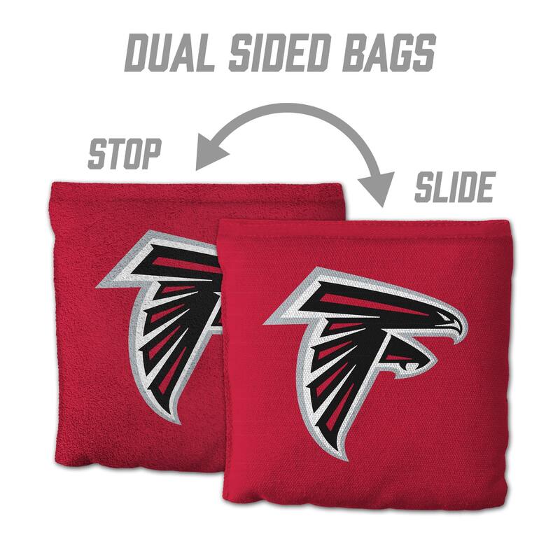 Atlanta Falcons NFL Dual Sided Pro Stop & Slide Cornhole Bags