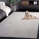 preview thumbnail 33 of 36, SAFAVIEH Mirage Miljeta Contemporary Viscose Rug 6' Round - Grey - Round