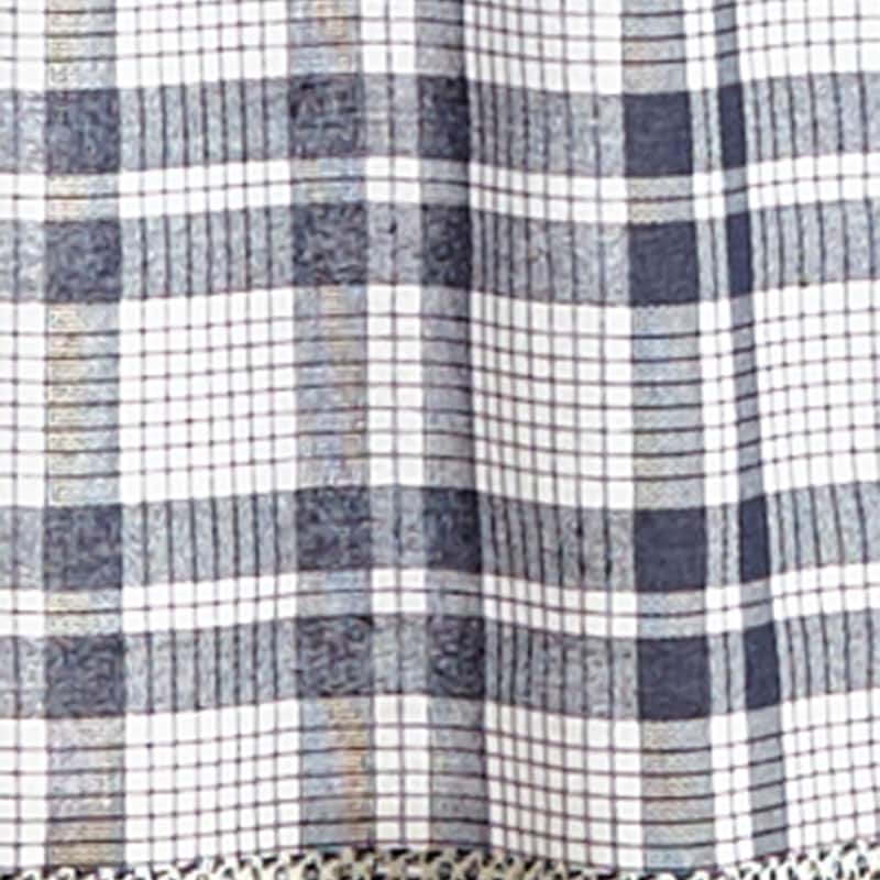 Curtainworks Seaton Plaid Kitchen Curtain Valance and Tier Pair Curtain Collection