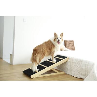 Tall Adjustable Folding Portable Wooden Pet Ramp