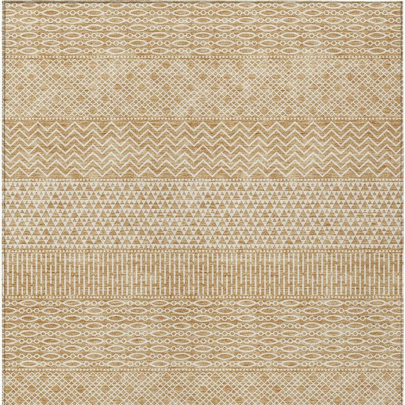 HomeRoots Chevron Modern Rectangle Outdoor Rug