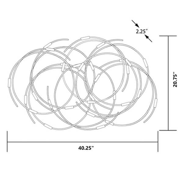 Black Metal Abstract Circular Wall Decor Bed Bath & Beyond 29473750