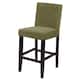 Aprilia Upholstered Transitional Counter Chairs (Set of 2) - Moss Green