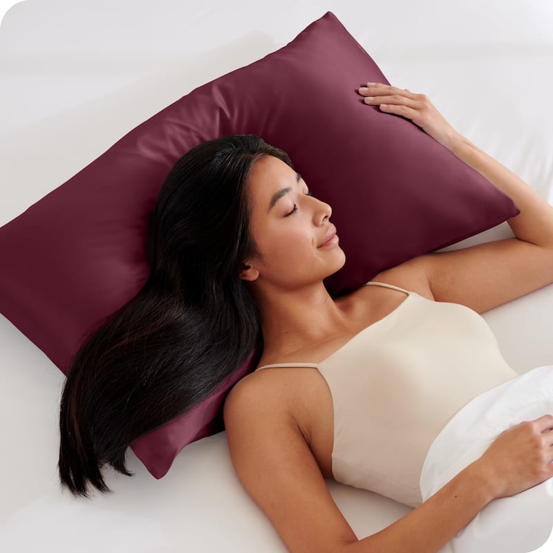 Bare Home Poly Satin Pillowcase Set for Hair and Skin (Set of 2)