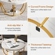 preview thumbnail 6 of 5, 31.7" Round Coffee Table, Modern 2-Tier Center Table Sofa Side Table
