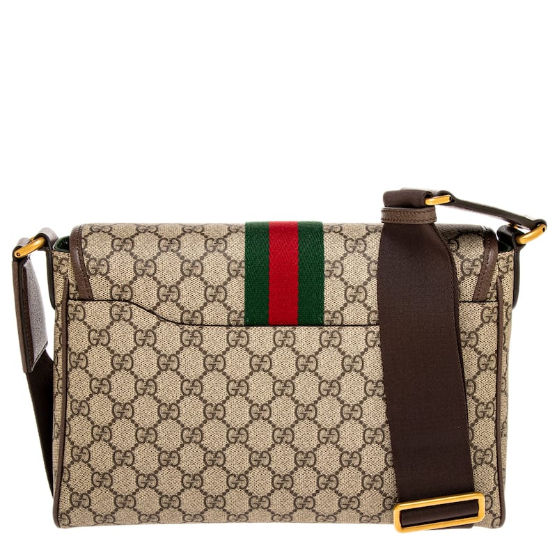 Gucci Men's Ophidia Medium Messenger Bag with Flap