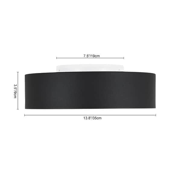 5CCT Dimmable Ceiling Light Round Drum Flush Mount - 13.8 in