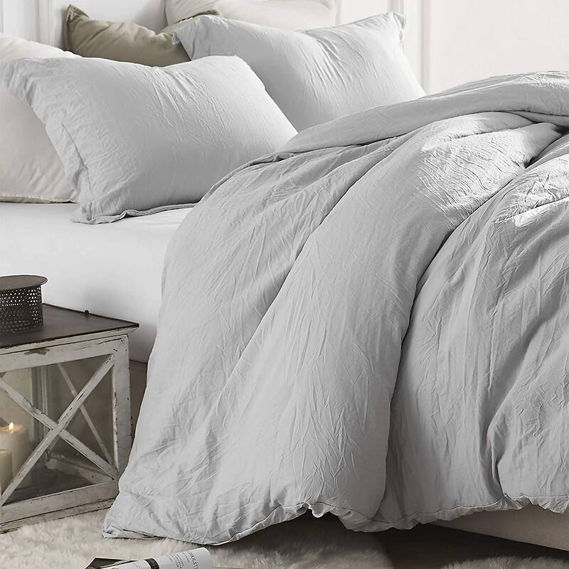 Natural Loft Oversized Comforter Set - Glacier Gray