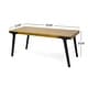 preview thumbnail 4 of 13, Harper Outdoor Modern Industrial Acacia Wood 3-piece Dining Set by Christopher Knight Home