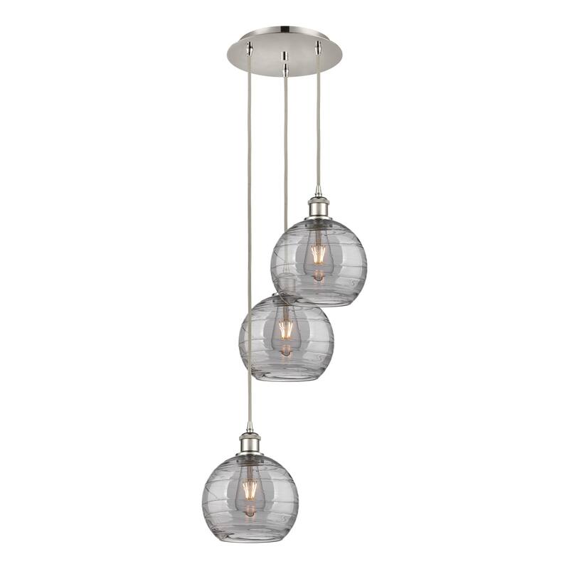 Innovations Lighting 113B-3P 30 15 Athens Deco Swirl Pendant Athens
